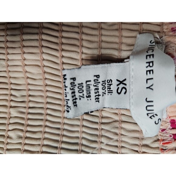 Sincerely Jules Women's XS  Smocked Back Maxi Floral Print Dress NWT - Picture 5 of 6